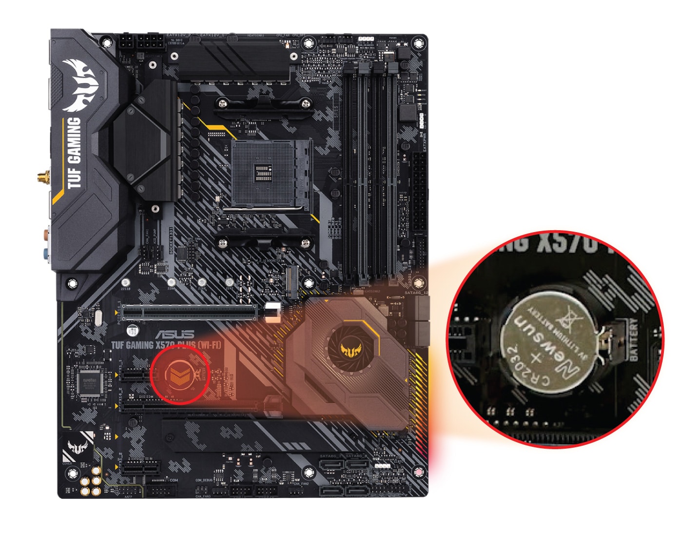 How to clear CMOS on ASUS TUF GAMING X570-PLUS (WI-FI) Motherboard: 2 Methods