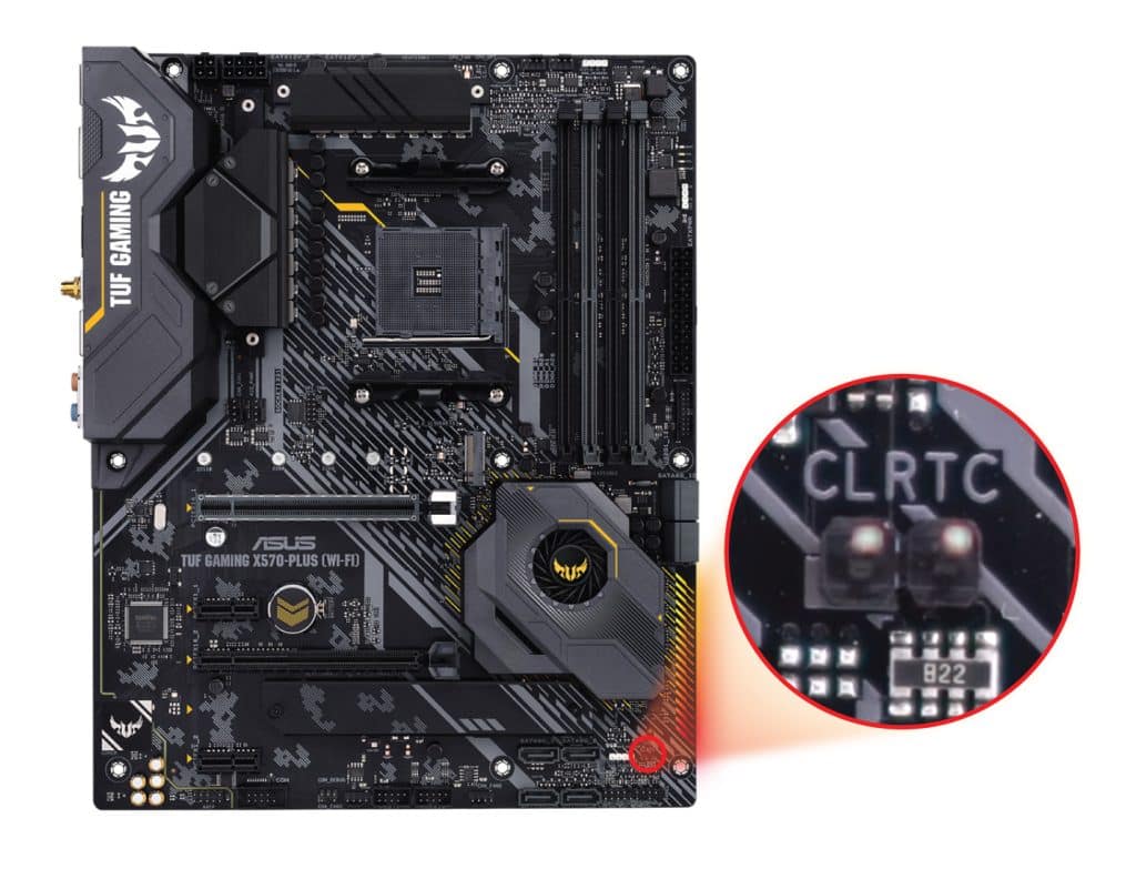 How to clear CMOS on ASUS TUF GAMING X570PLUS (WIFI) Motherboard 2 Methods